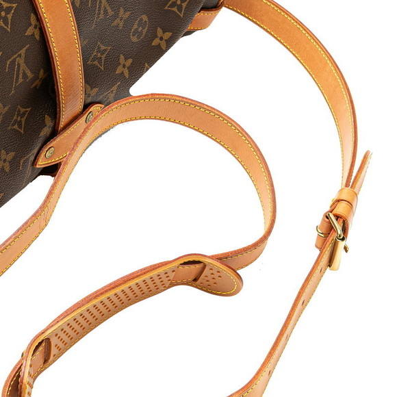 Louis Vuitton Crossbody Leather Brown Saumur Monogram - Picture 7 of 8